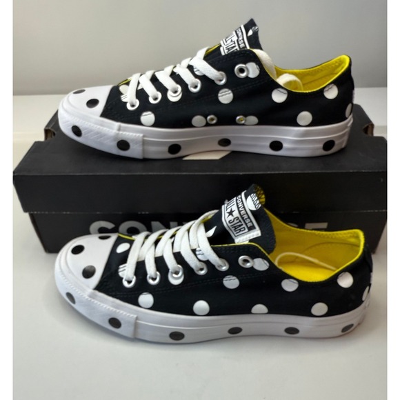 Converse Shoes - Converse All Star Ox Polka Dot Navy White Yellow 560628F Womens 8.5 New
